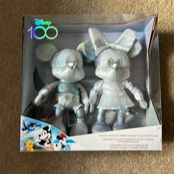 Disney 100 Mickey and Minnie Mouse Collector Plush - Picture 1 of 4